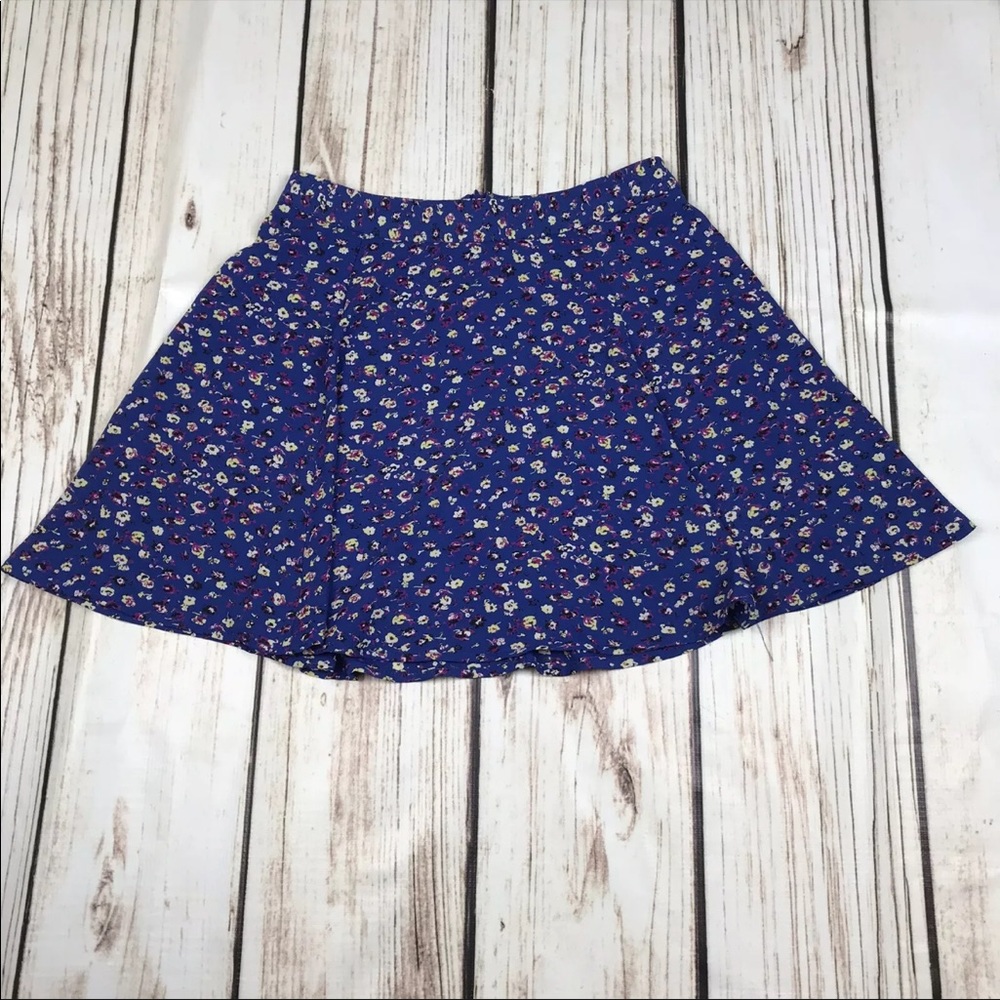 LUSH Blue Flowy Floral Skirt Style# S7749-001 XS